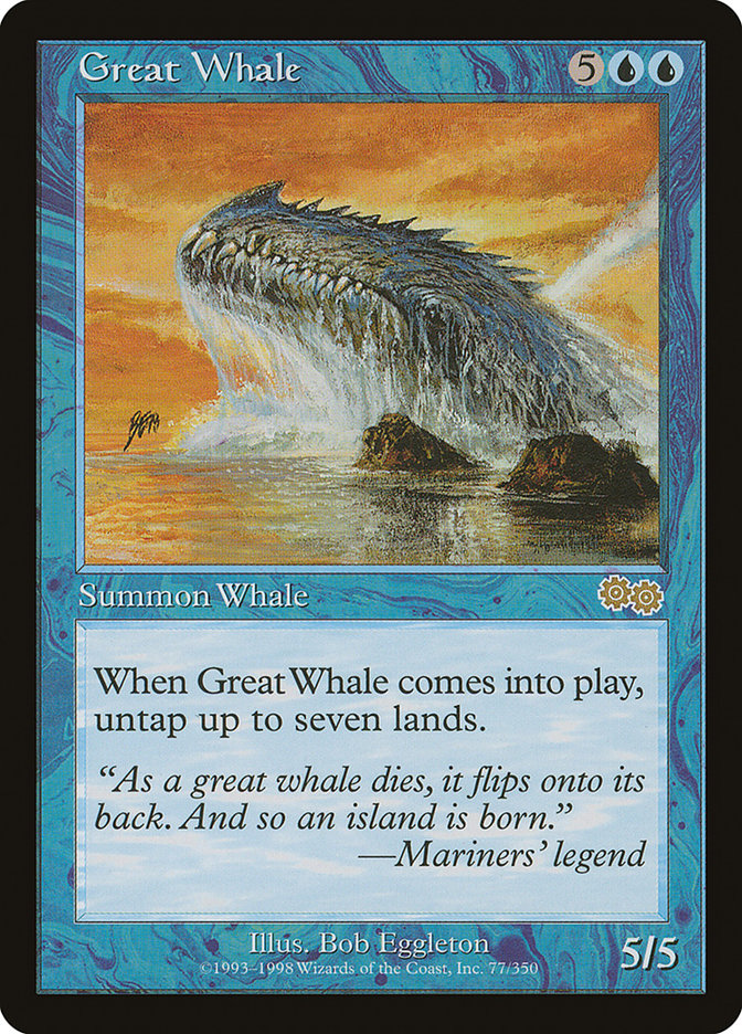 Great Whale [Urza's Saga] | Boutique FDB TCG