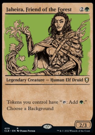 Jaheira, Friend of the Forest (Showcase) [Commander Legends: Battle for Baldur's Gate] | Boutique FDB TCG