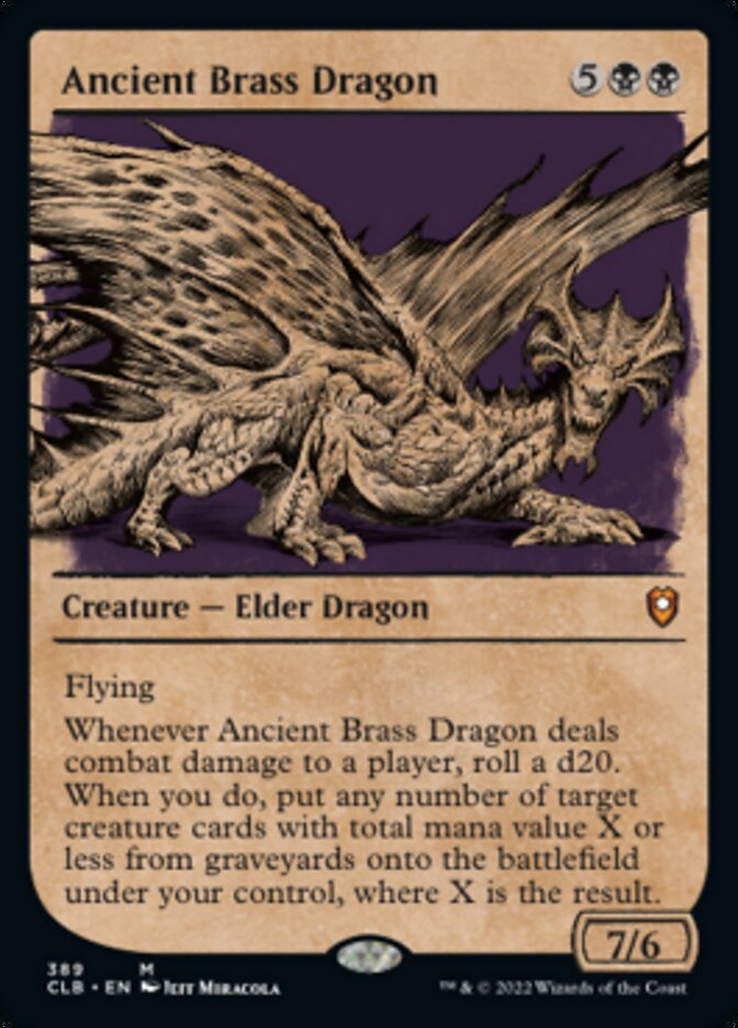 Ancient Brass Dragon (Showcase) [Commander Legends: Battle for Baldur's Gate] | Boutique FDB TCG