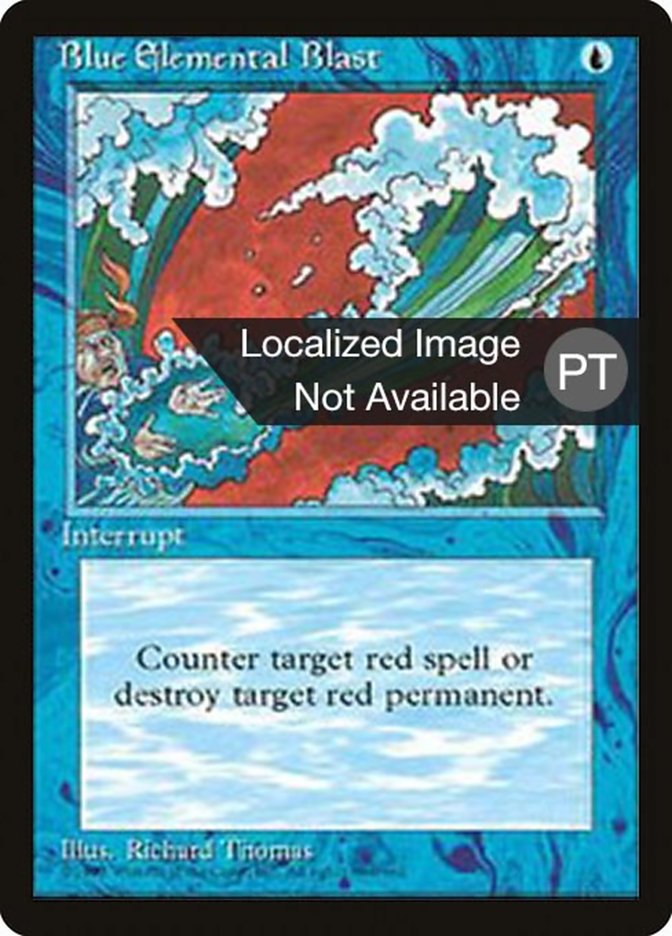 Blue Elemental Blast [Fourth Edition (Foreign Black Border)] | Boutique FDB TCG