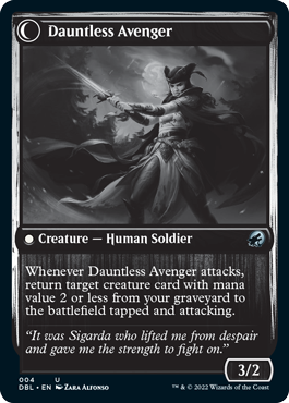 Bereaved Survivor // Dauntless Avenger [Innistrad: Double Feature] | Boutique FDB TCG