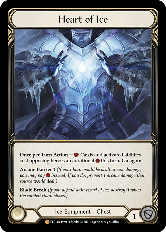 Heart of Ice [ELE144] (Tales of Aria)  1st Edition Cold Foil | Boutique FDB TCG