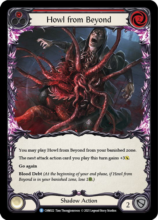 Howl from Beyond (Red) [CHN022] (Monarch Chane Blitz Deck) | Boutique FDB TCG