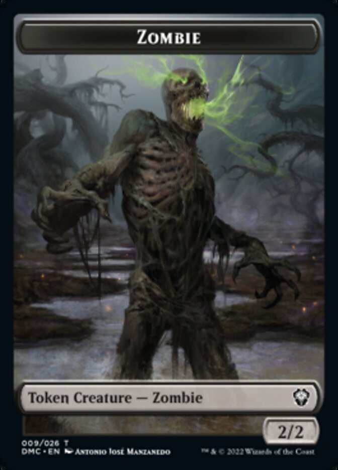 Phyrexian // Zombie Double-Sided Token [Dominaria United Tokens] | Boutique FDB TCG