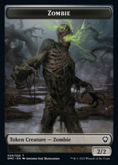 Saproling // Zombie Double-Sided Token [Dominaria United Tokens] | Boutique FDB TCG