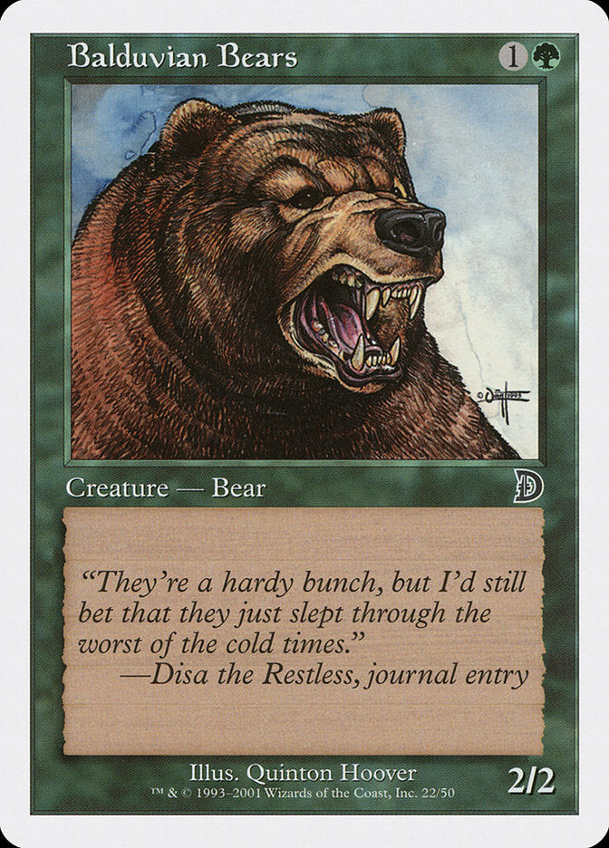 Balduvian Bears [Deckmasters] | Boutique FDB TCG