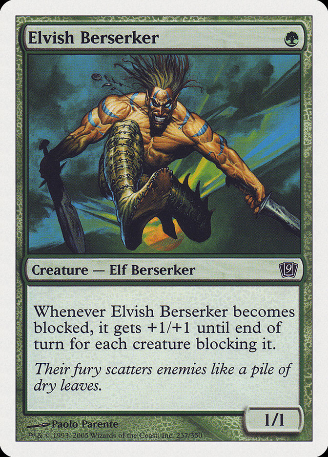 Elvish Berserker [Ninth Edition] | Boutique FDB TCG