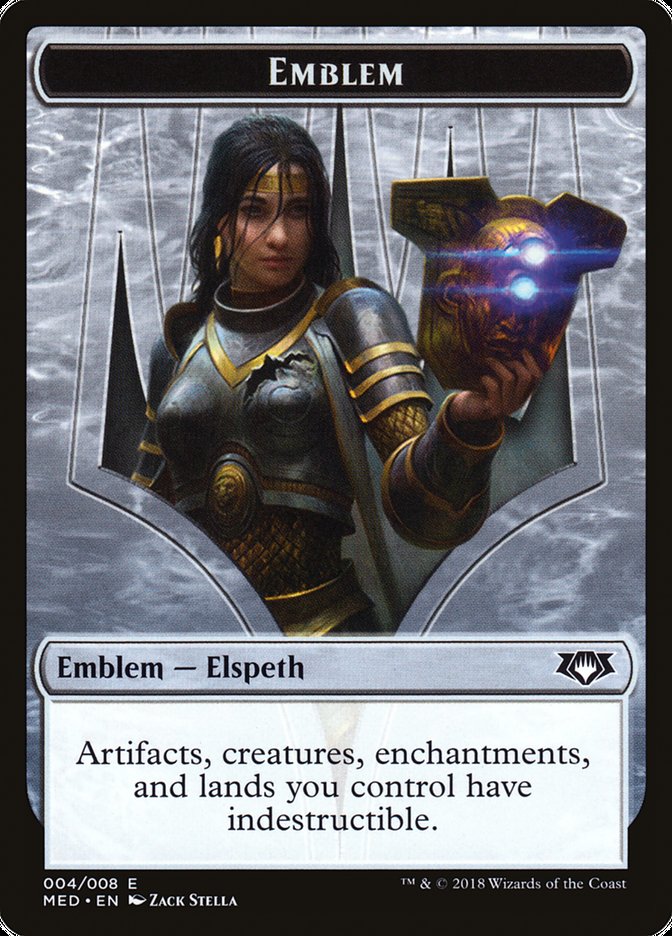 Elspeth, Knight-Errant Emblem [Mythic Edition Tokens] | Boutique FDB TCG