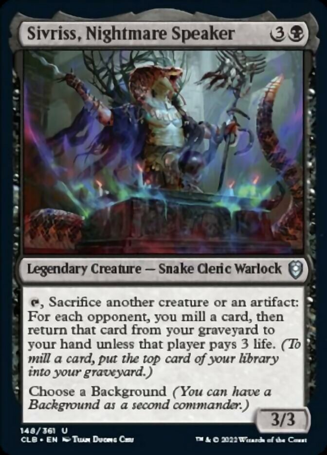 Sivriss, Nightmare Speaker [Commander Legends: Battle for Baldur's Gate] | Boutique FDB TCG