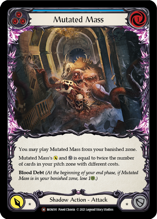 Mutated Mass [U-MON191-RF] (Monarch Unlimited)  Unlimited Rainbow Foil | Boutique FDB TCG