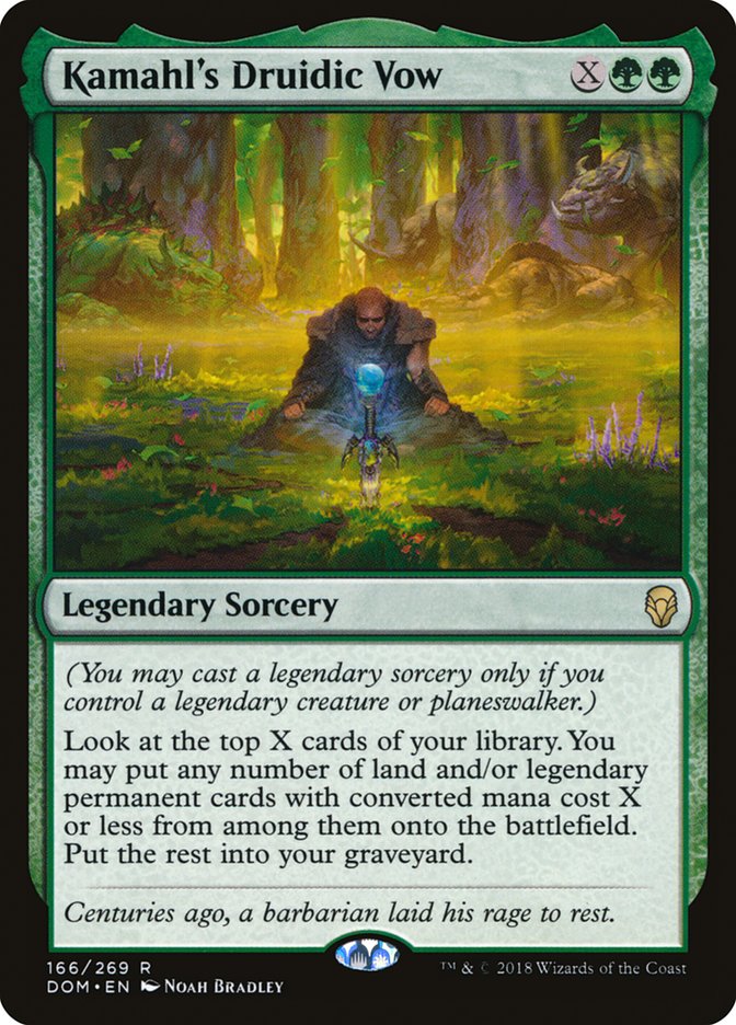 Kamahl's Druidic Vow [Dominaria] | Boutique FDB TCG