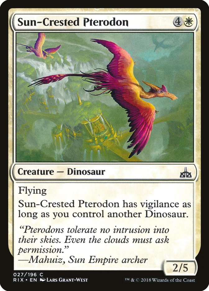 Sun-Crested Pterodon [Rivals of Ixalan] | Boutique FDB TCG