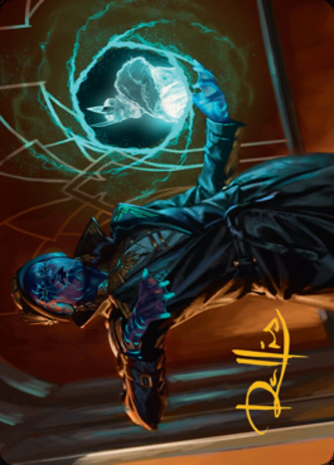 Kamiz, Obscura Oculus Art Card (Gold-Stamped Signature) [Streets of New Capenna Art Series] | Boutique FDB TCG