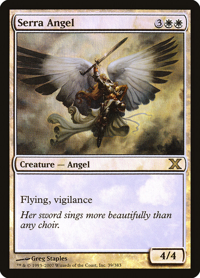 Serra Angel (Premium Foil) [Tenth Edition] | Boutique FDB TCG