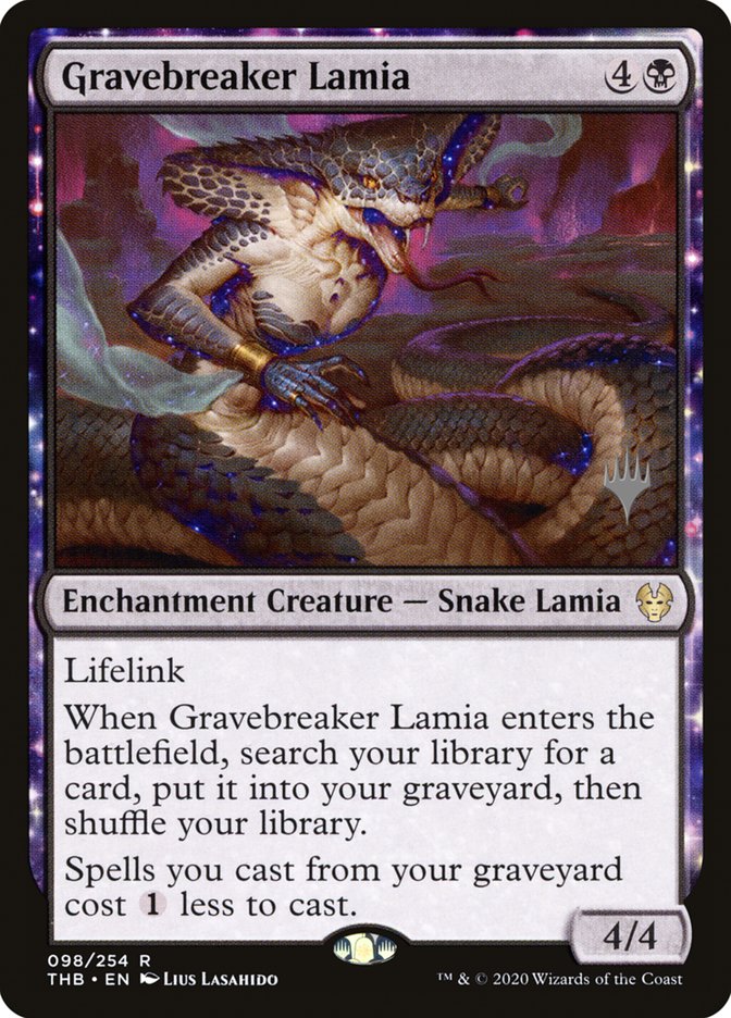 Gravebreaker Lamia (Promo Pack) [Theros Beyond Death Promos] | Boutique FDB TCG