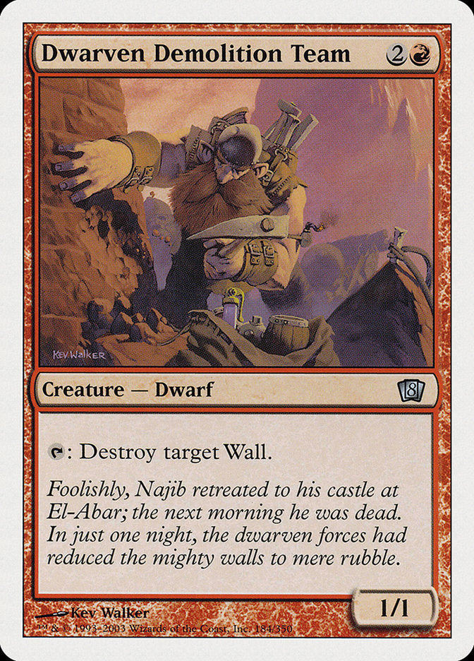 Dwarven Demolition Team [Eighth Edition] | Boutique FDB TCG