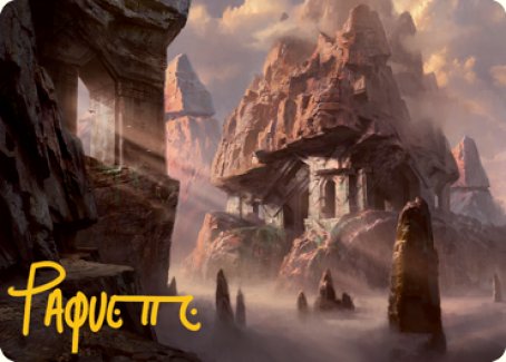 Mountain (277) Art Card (Gold-Stamped Signature) [Dungeons & Dragons: Adventures in the Forgotten Realms Art Series] | Boutique FDB TCG