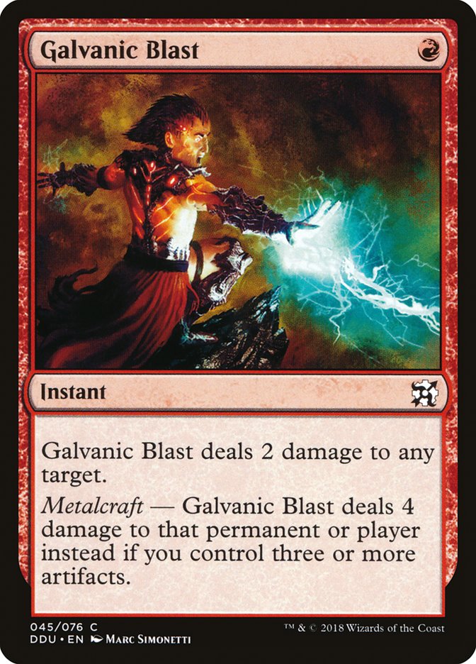 Galvanic Blast [Duel Decks: Elves vs. Inventors] | Boutique FDB TCG