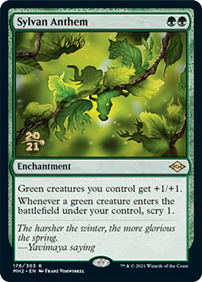 Sylvan Anthem [Modern Horizons 2 Prerelease Promos] | Boutique FDB TCG