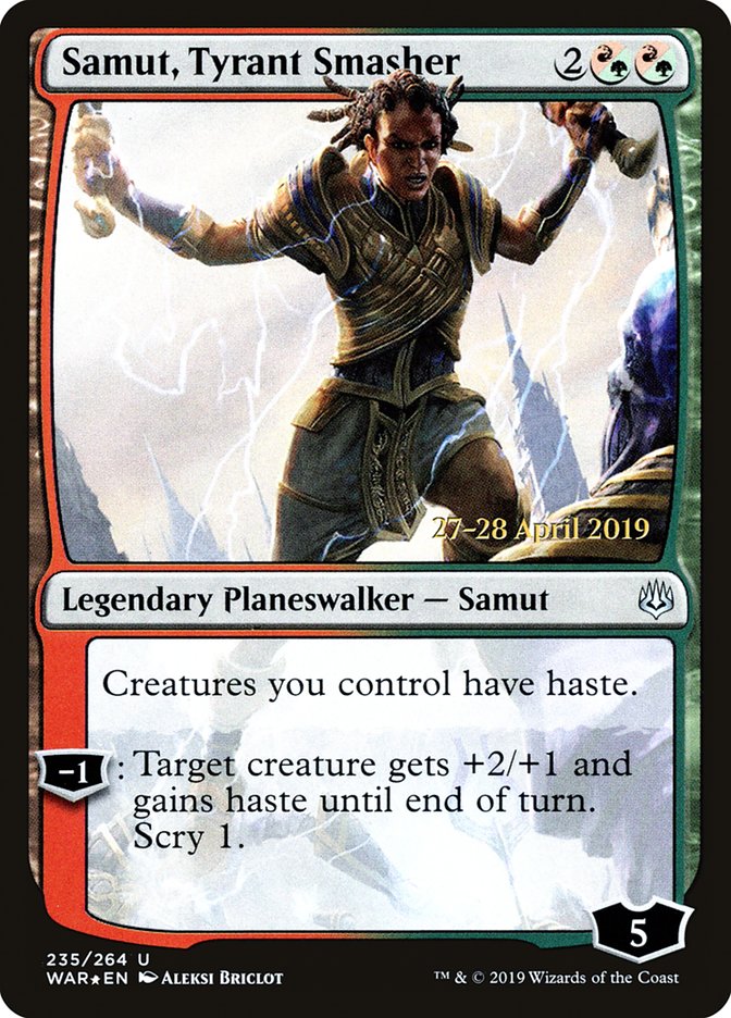 Samut, Tyrant Smasher [War of the Spark Prerelease Promos] | Boutique FDB TCG