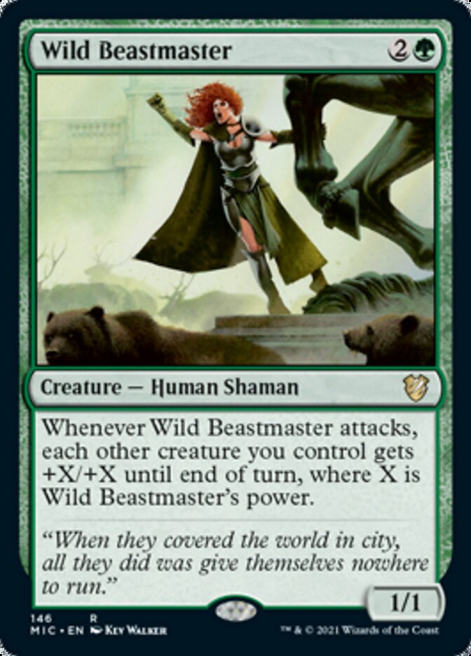 Wild Beastmaster [Innistrad: Midnight Hunt Commander] | Boutique FDB TCG