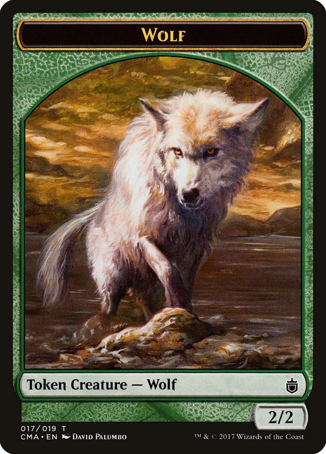 Wolf Token (017/019) [Commander Anthology Tokens] | Boutique FDB TCG