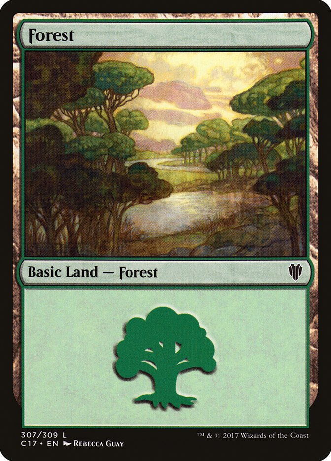 Forest (307) [Commander 2017] | Boutique FDB TCG