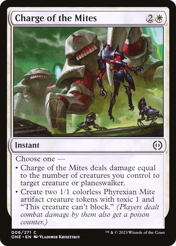 Charge of the Mites [Phyrexia: All Will Be One] | Boutique FDB TCG