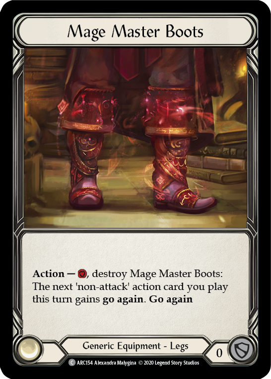 Mage Master Boots [U-ARC154] (Arcane Rising Unlimited)  Unlimited Rainbow Foil | Boutique FDB TCG