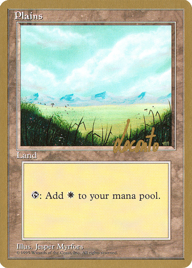 Plains (ml366) (Michael Loconto) [Pro Tour Collector Set] | Boutique FDB TCG