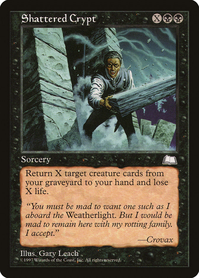 Shattered Crypt [Weatherlight] | Boutique FDB TCG