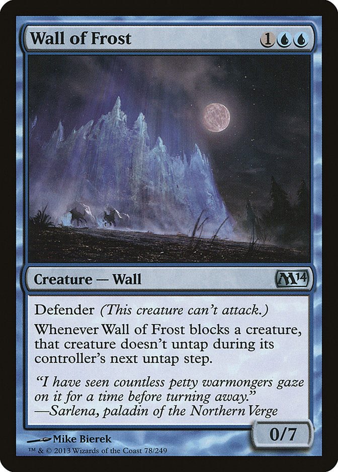 Wall of Frost [Magic 2014] | Boutique FDB TCG