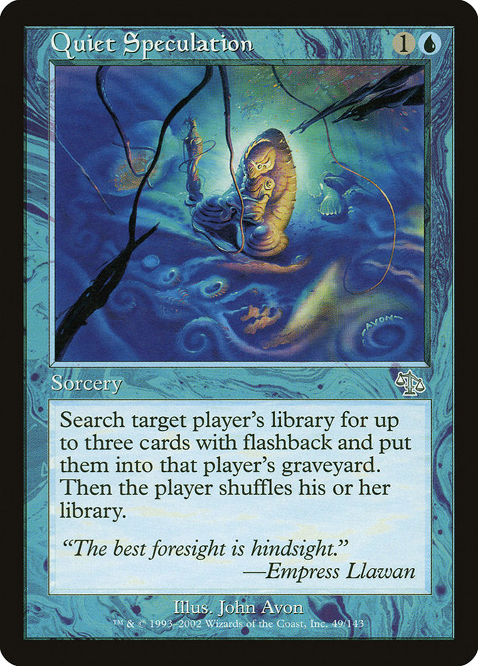 Quiet Speculation [Judgment] | Boutique FDB TCG