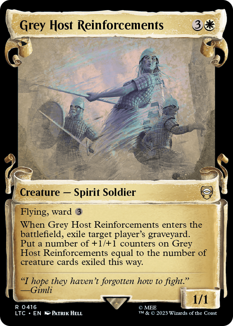 Grey Host Reinforcements [The Lord of the Rings: Tales of Middle-Earth Commander Showcase Scrolls] | Boutique FDB TCG