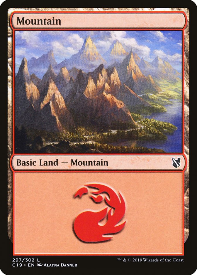 Mountain (297) [Commander 2019] | Boutique FDB TCG