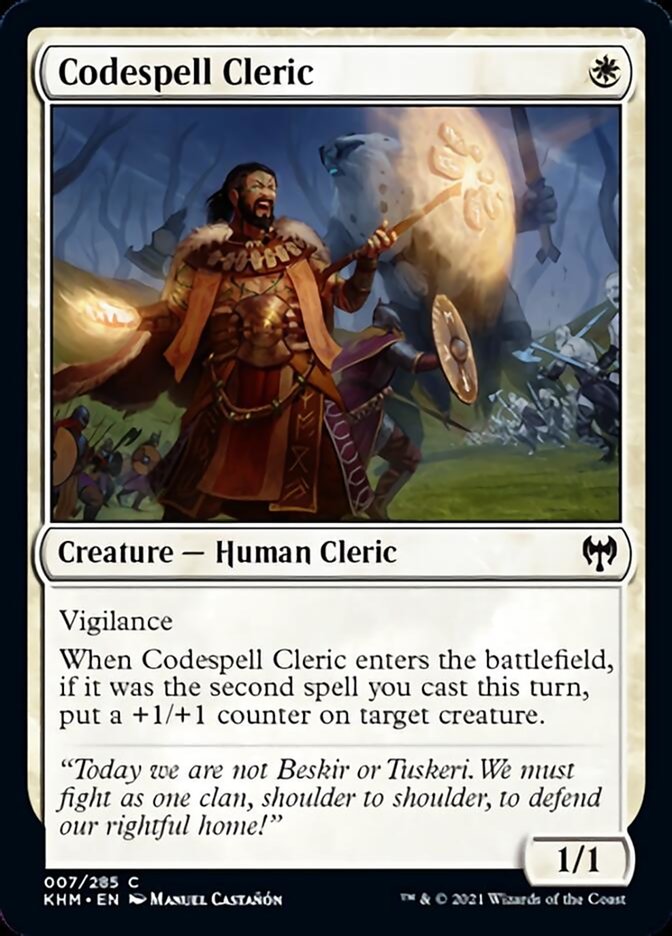 Codespell Cleric [Kaldheim] | Boutique FDB TCG