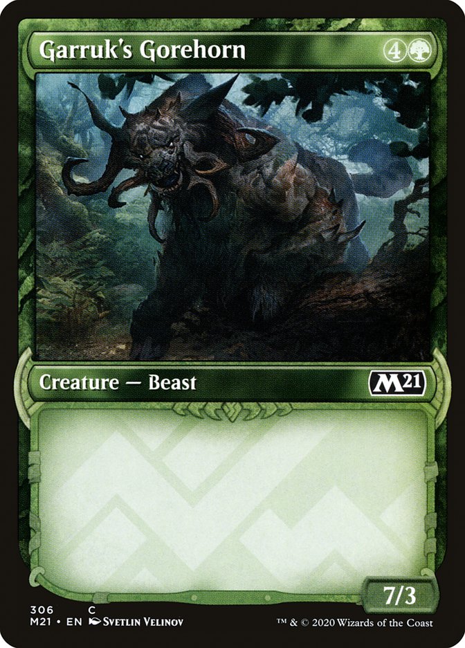 Garruk's Gorehorn (Showcase) [Core Set 2021] | Boutique FDB TCG