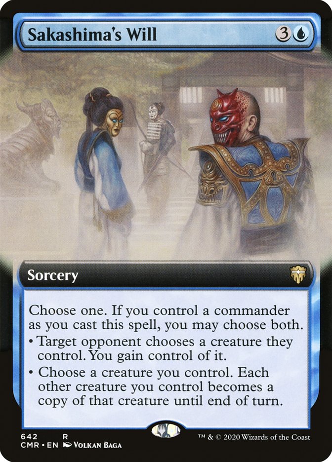 Sakashima's Will (Extended Art) [Commander Legends] | Boutique FDB TCG