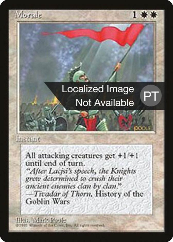 Morale [Fourth Edition (Foreign Black Border)] | Boutique FDB TCG