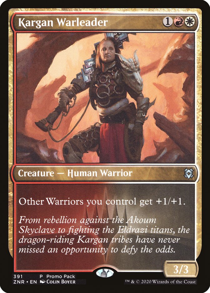 Kargan Warleader (Promo Pack) [Zendikar Rising Promos] | Boutique FDB TCG