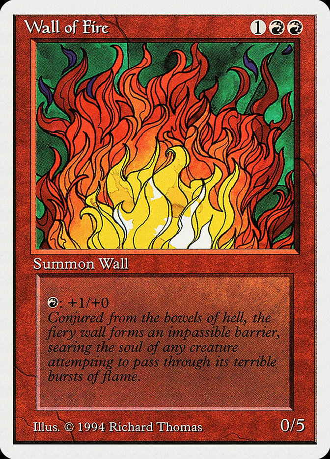 Wall of Fire [Summer Magic / Edgar] | Boutique FDB TCG