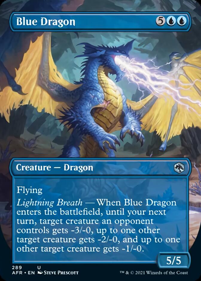 Blue Dragon (Borderless Alternate Art) [Dungeons & Dragons: Adventures in the Forgotten Realms] | Boutique FDB TCG