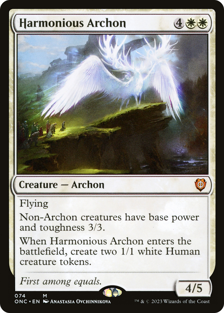 Harmonious Archon [Phyrexia: All Will Be One Commander] | Boutique FDB TCG