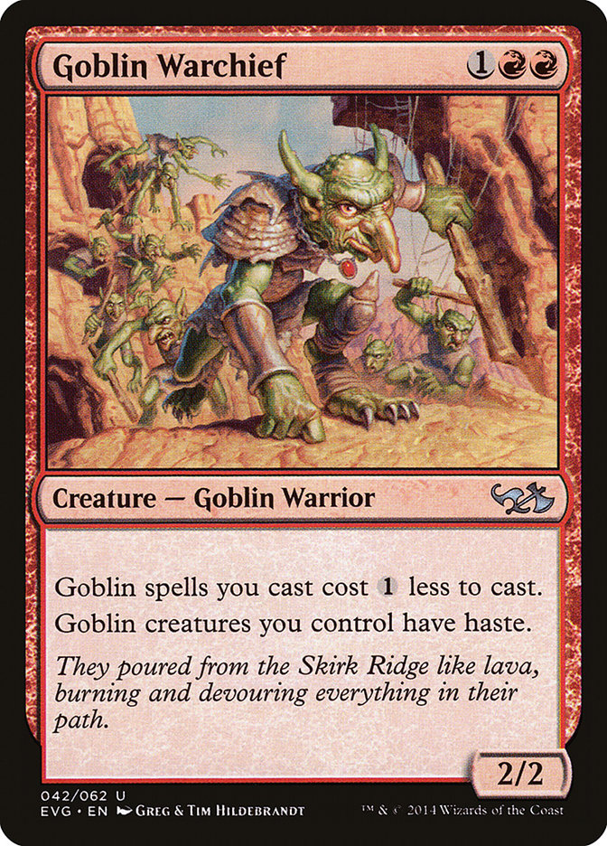 Goblin Warchief (Elves vs. Goblins) [Duel Decks Anthology] | Boutique FDB TCG