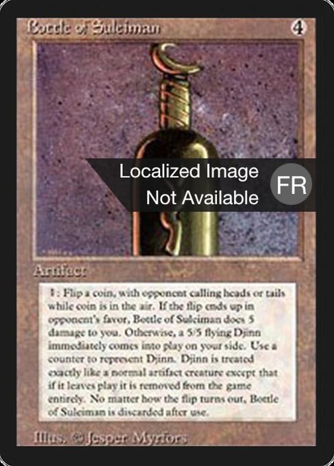 Bottle of Suleiman [Foreign Black Border] | Boutique FDB TCG