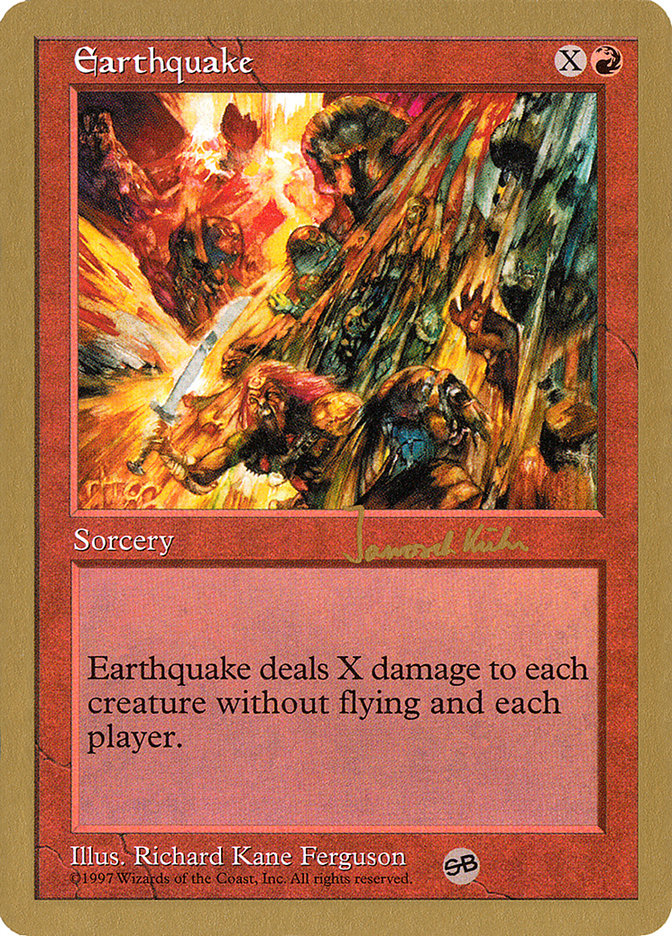 Earthquake (Janosch Kuhn) (SB) [World Championship Decks 1997] | Boutique FDB TCG