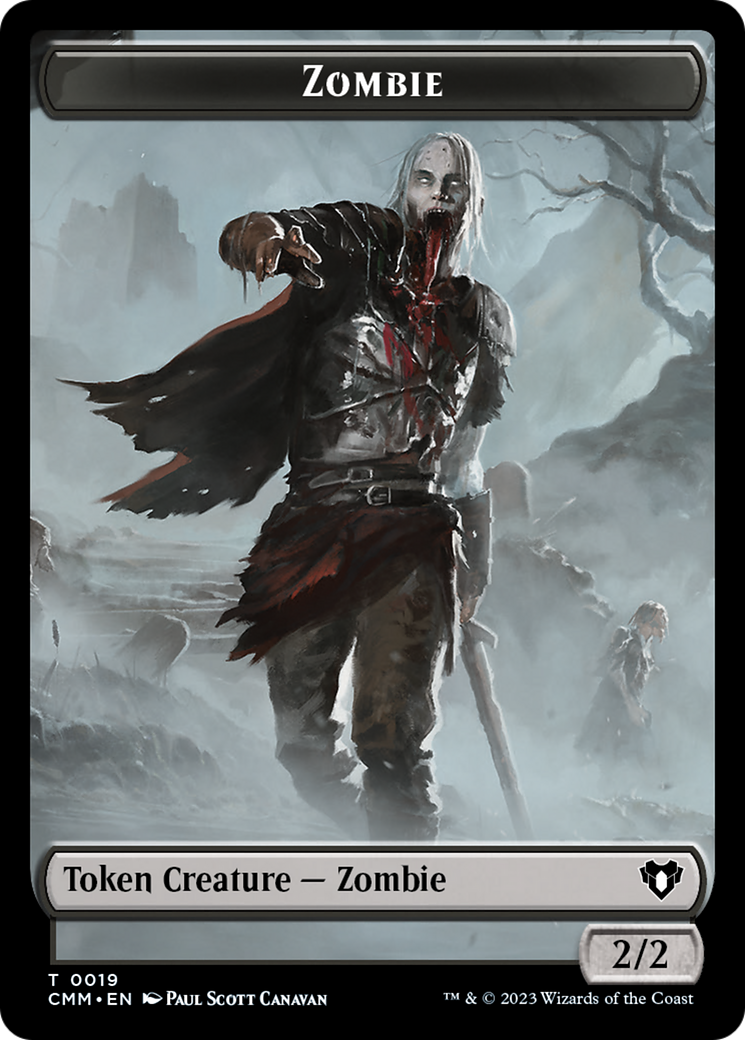 Zombie Token (19) [Commander Masters Tokens] | Boutique FDB TCG