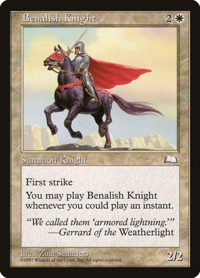 Benalish Knight [Weatherlight] | Boutique FDB TCG