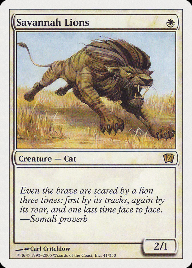 Savannah Lions [Ninth Edition] | Boutique FDB TCG