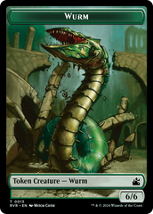 Saproling // Wurm Double-Sided Token [Ravnica Remastered Tokens] | Boutique FDB TCG